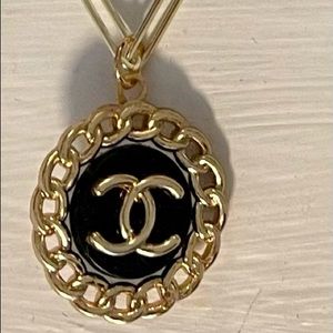 Chanel button necklace